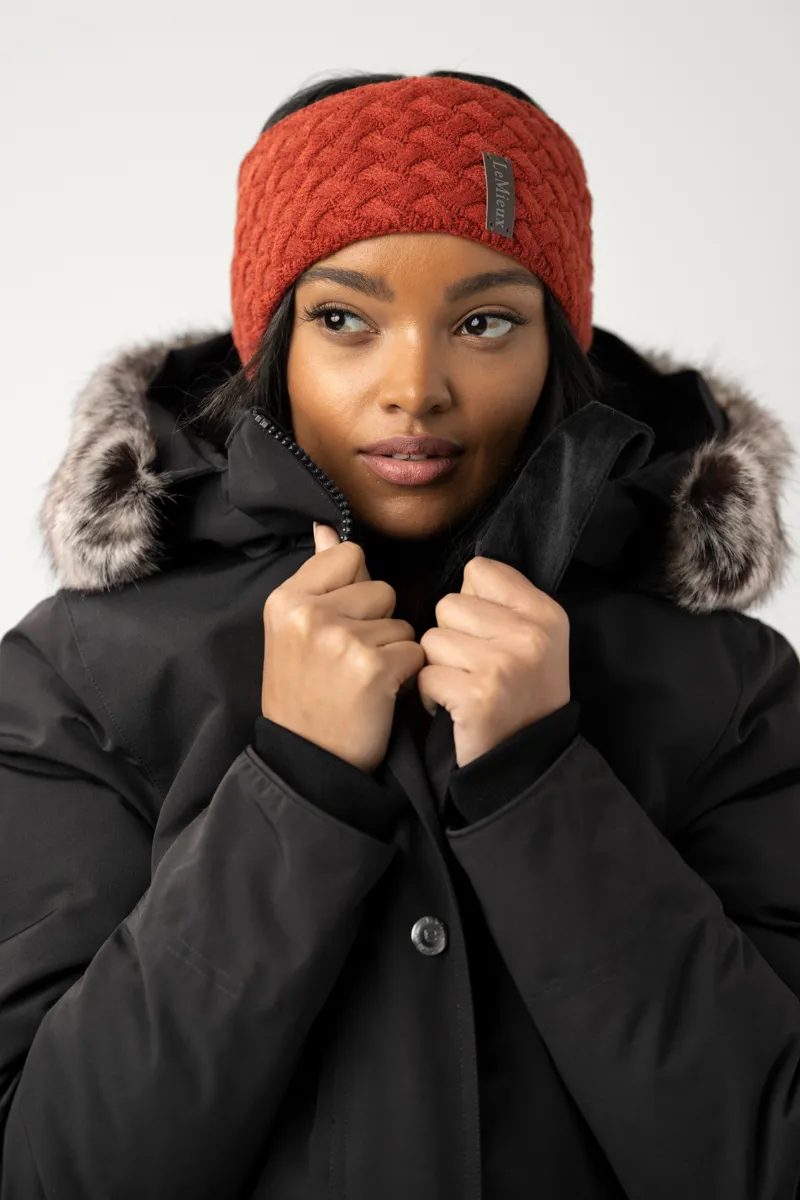 LeMieux Cable Knit Headband in Sienna